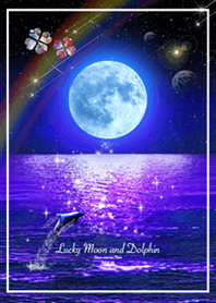 Lucky Moon and Dolphin #