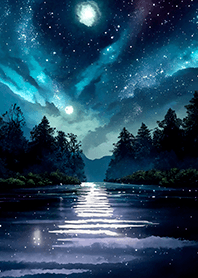 綺麗な星空の夜景着せかえ#1505