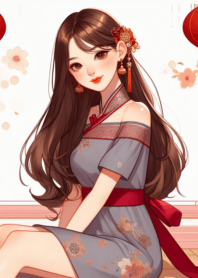 วันตรุษจีน สาวน่ารัก