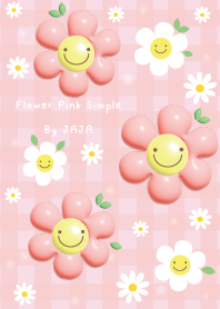 ดอกไม้ สีชมพู เรียบง่าย จาจา 03