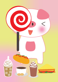 Cute pig Pig theme v.2