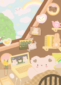 A little heart bear @online class :)