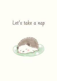 Nap Hedgehog -green-