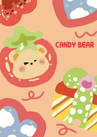 Red candy bear