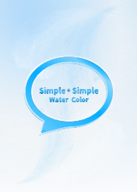 Simple Simple /WC/ Sky blue & White