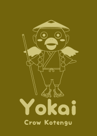 Yokai Crow Kotengu olive