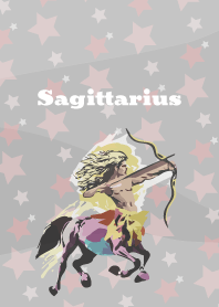 sagittarius constellation on white