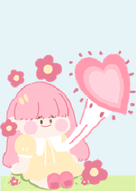 Daydreams a little girl