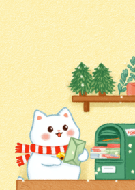Christmas Warm cat cute m121