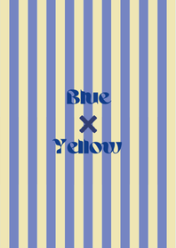 Simple Stripe (Blue & Yellow)