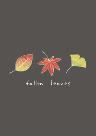 Simple fallen leaves/brown