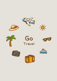 Let's travel together(fog gray brown)