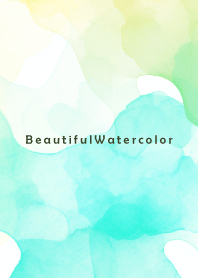 Beautiful Watercolor-GREEN COLORFUL 20