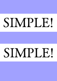 SIMPLE!SIMPLE!/BLUE PURPLE/BEIGE