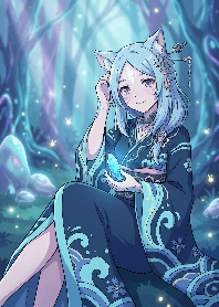 Mystic Forest Cat Maiden