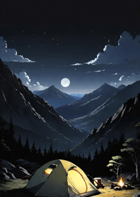 Bright Moon and Dawn eE9a74