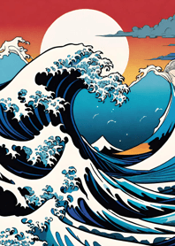 Mountain, Sea, and Moonlit Night a410f1