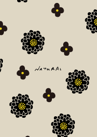 2 types of flowers black10 from Japan