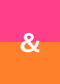 ピンク&オレンジ