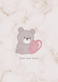 Bear who loves hearts Greige01_2