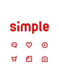 Simple icon [RedWhite] No.186