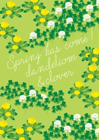 Spring has come!(dandelion&clover)