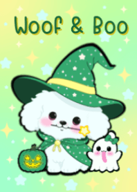ハロウィン「ワンワン＆ブー」（グリーン）
