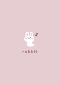 兔子2 音符 [珊瑚粉]