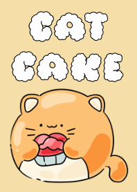 Fat cat with dessert