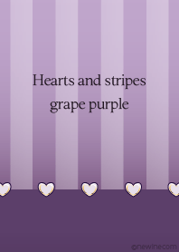 Hearts and stripes grape purple
