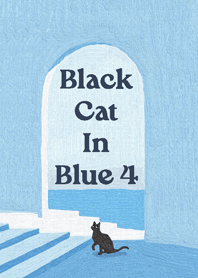 Black Cat In Blue 4