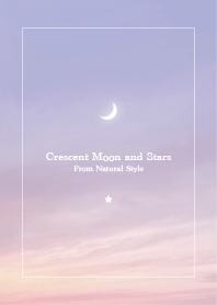 Crescent moon and stars #32