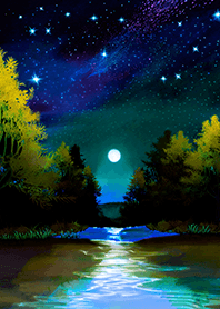 Beautiful starry night view#2314