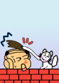 Bubbly OJ-man.Light blue purple.b1