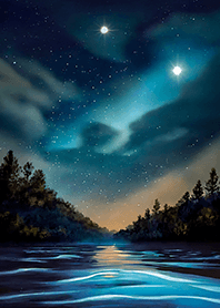 Beautiful starry night view#1991
