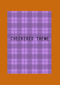DUSTY PURPLE CHECKERED THEME-TERRACOTTA