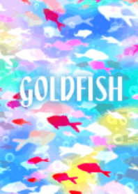カラフルウォーター&金魚 #pop