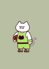 Basketball cat.(dusty colors04)