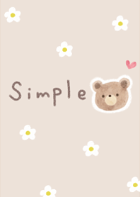 Cute cute simple bear5.