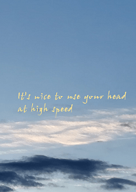 It's nice to use your head at high speed