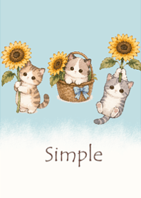 Sunflower and Cat1