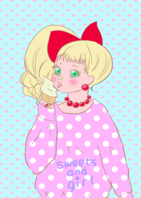 スイーツと女の子