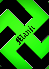 卍 MANJI - LIME GREEN & BLACK - CRAZY