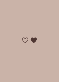 mini ♥ heart 03 - ベージュ
