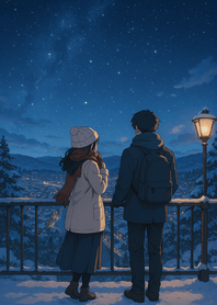 Winter Stars Mountain Serenity