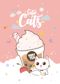 แมวเหมียว ชาไข่มุก สตอเบอรี่