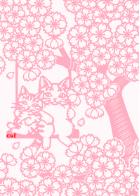 Paper Cutting (Cherry Blossoms & Cats)03