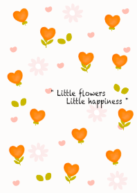 Little orange heart flowers 27