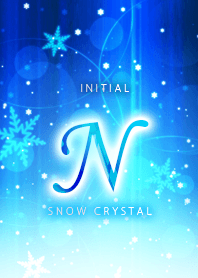 Initial "N"_Snow crystal