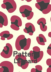 Pattern Leopard wine-red